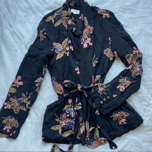(SOLD)  floral robe/kimono top